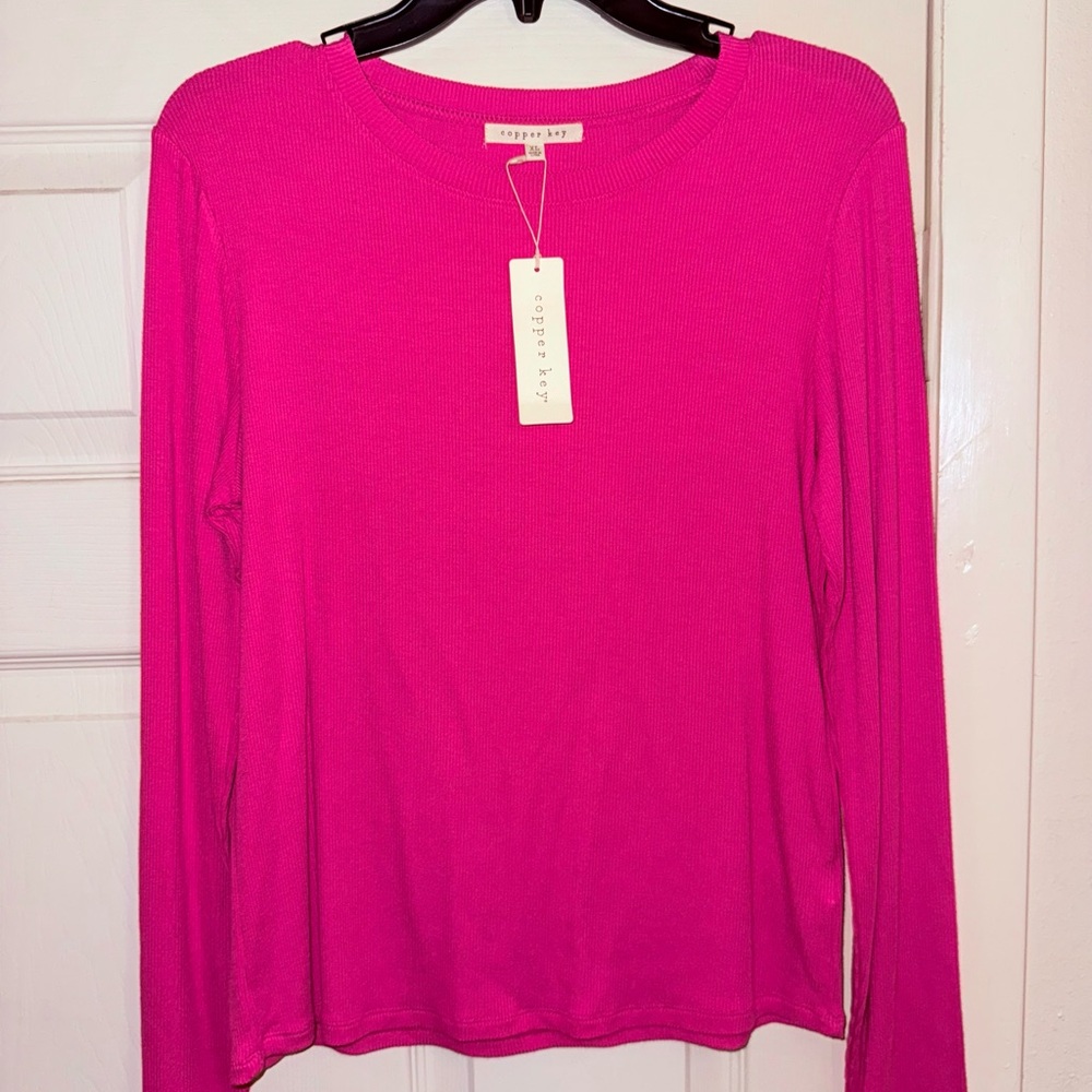 Pink Copper Key long sleeve shirt – new with tags